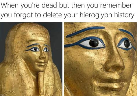 Hieroglyphic curse meme